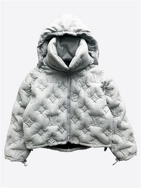 lv gray jacket|louis vuitton winter jacket.